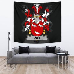 Irish Ash Coat of Arms Family Crest Ireland Tapestry Irish Tapestry