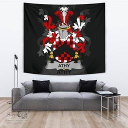 Irish Athy Coat of Arms Family Crest Ireland Tapestry Irish Tapestry
