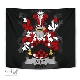 Irish Athy Coat of Arms Family Crest Ireland Tapestry Irish Tapestry