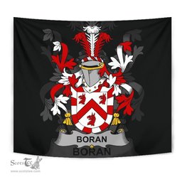 Irish Boran or O'Boran Coat of Arms Family Crest Ireland Tapestry Irish Tapestry