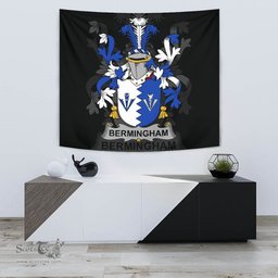 Irish Bermingham Coat of Arms Family Crest Ireland Tapestry Irish Tapestry