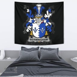 Irish Bermingham Coat of Arms Family Crest Ireland Tapestry Irish Tapestry