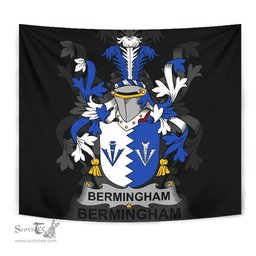 Irish Bermingham Coat of Arms Family Crest Ireland Tapestry Irish Tapestry