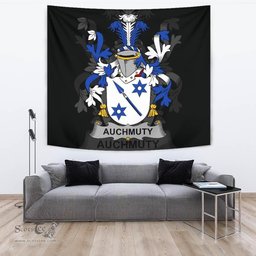 Irish Auchmuty Coat of Arms Family Crest Ireland Tapestry Irish Tapestry