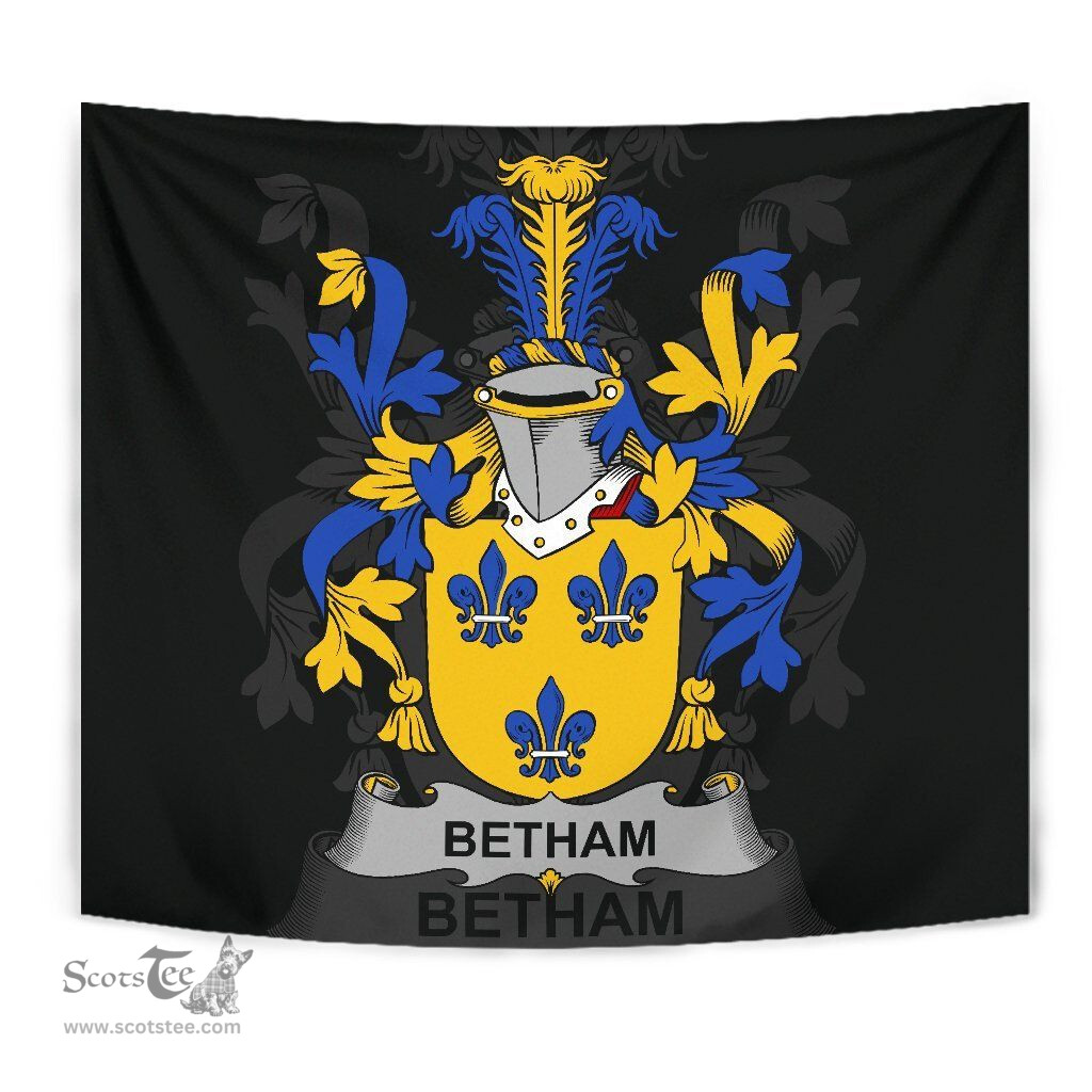 Irish Betham Coat of Arms Family Crest Ireland Tapestry Irish Tapestry