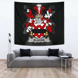 Irish Blacke Coat of Arms Family Crest Ireland Tapestry Irish Tapestry