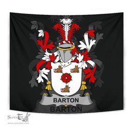 Irish Barton Coat of Arms Family Crest Ireland Tapestry Irish Tapestry