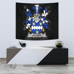 Irish Alleet Coat of Arms Family Crest Ireland Tapestry Irish Tapestry