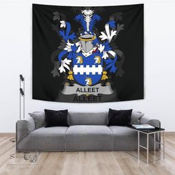 Irish Alleet Coat of Arms Family Crest Ireland Tapestry Irish Tapestry