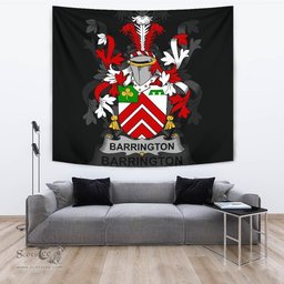 Irish Barrington Coat of Arms Family Crest Ireland Tapestry Irish Tapestry