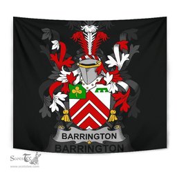 Irish Barrington Coat of Arms Family Crest Ireland Tapestry Irish Tapestry