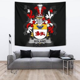 Irish Boland or O'Boland Coat of Arms Family Crest Ireland Tapestry Irish Tapestry