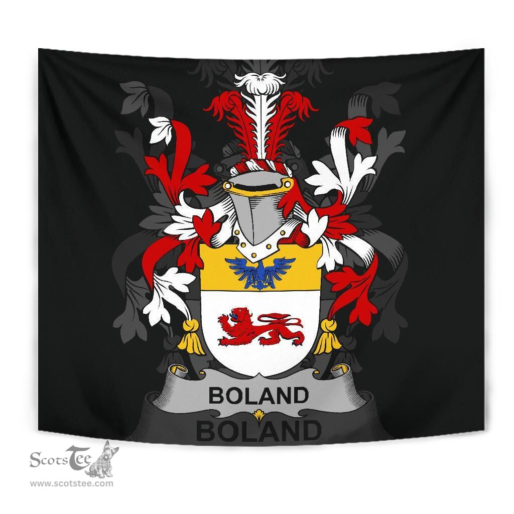 Irish Boland or O'Boland Coat of Arms Family Crest Ireland Tapestry Irish Tapestry