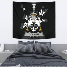 Irish Colman or McColman Coat of Arms Family Crest Ireland Tapestry Irish Tapestry