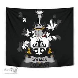 Irish Colman or McColman Coat of Arms Family Crest Ireland Tapestry Irish Tapestry