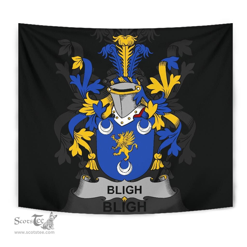Irish Bligh Coat of Arms Family Crest Ireland Tapestry Irish Tapestry