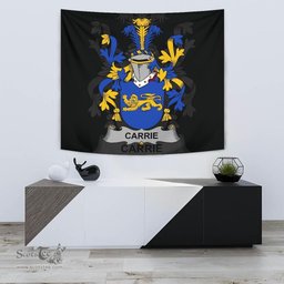 Irish Carrie or O'Carrie Coat of Arms Family Crest Ireland Tapestry Irish Tapestry