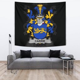 Irish Carrie or O'Carrie Coat of Arms Family Crest Ireland Tapestry Irish Tapestry