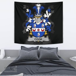 Irish Cook Coat of Arms Family Crest Ireland Tapestry Irish Tapestry