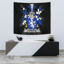 Irish Domvile Coat of Arms Family Crest Ireland Tapestry Irish Tapestry