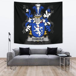 Irish Domvile Coat of Arms Family Crest Ireland Tapestry Irish Tapestry