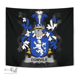 Irish Domvile Coat of Arms Family Crest Ireland Tapestry Irish Tapestry