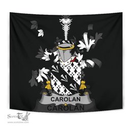 Irish Carolan Coat of Arms Family Crest Ireland Tapestry Irish Tapestry