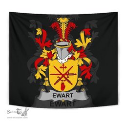 Irish Ewart Coat of Arms Family Crest Ireland Tapestry Irish Tapestry