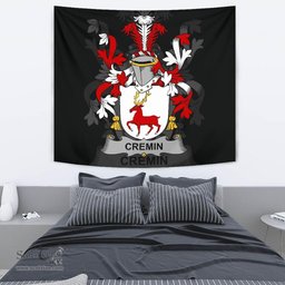 Irish Cremin or O'Cremin Coat of Arms Family Crest Ireland Tapestry Irish Tapestry