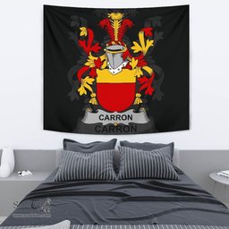 Irish Carron Coat of Arms Family Crest Ireland Tapestry Irish Tapestry