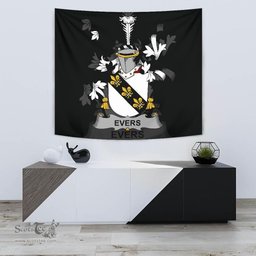 Irish Evers Coat of Arms Family Crest Ireland Tapestry Irish Tapestry