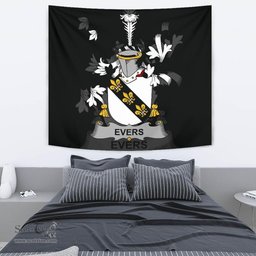 Irish Evers Coat of Arms Family Crest Ireland Tapestry Irish Tapestry