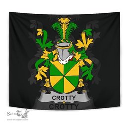 Irish Crotty or O'Crotty Coat of Arms Family Crest Ireland Tapestry Irish Tapestry