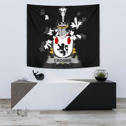 Irish Crosbie or McCrossan Coat of Arms Family Crest Ireland Tapestry Irish Tapestry