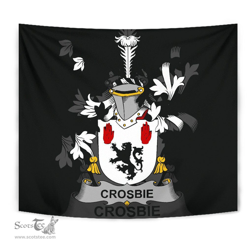 Irish Crosbie or McCrossan Coat of Arms Family Crest Ireland Tapestry Irish Tapestry