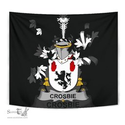 Irish Crosbie or McCrossan Coat of Arms Family Crest Ireland Tapestry Irish Tapestry