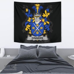 Irish Dinneen or O'Dinneen Coat of Arms Family Crest Ireland Tapestry Irish Tapestry