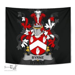 Irish Byrne or O'Byrne Coat of Arms Family Crest Ireland Tapestry Irish Tapestry