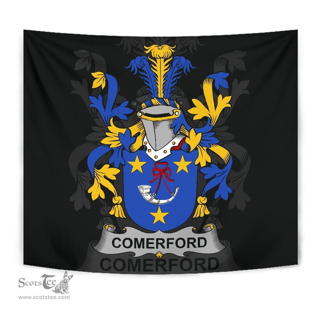 Irish Comerford Coat of Arms Family Crest Ireland Tapestry Irish Tapestry