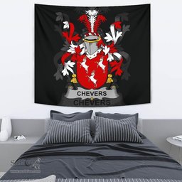 Irish Chevers Coat of Arms Family Crest Ireland Tapestry Irish Tapestry
