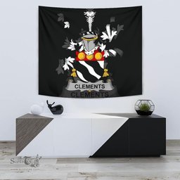Irish Clements Coat of Arms Family Crest Ireland Tapestry Irish Tapestry