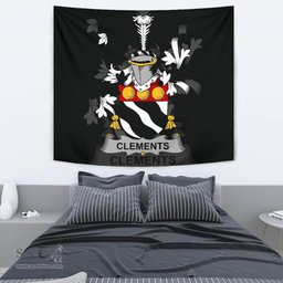 Irish Clements Coat of Arms Family Crest Ireland Tapestry Irish Tapestry