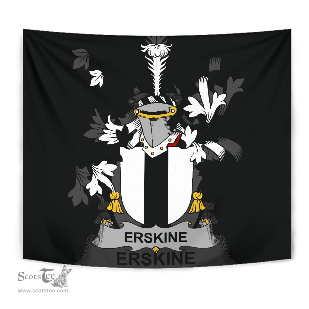 Irish Erskine Coat of Arms Family Crest Ireland Tapestry Irish Tapestry