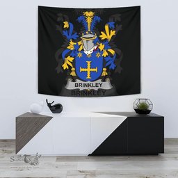 Irish Brinkley Coat of Arms Family Crest Ireland Tapestry Irish Tapestry