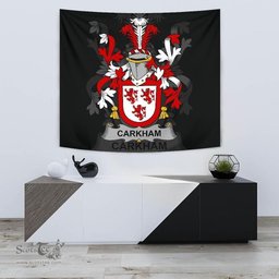 Irish Carkham Coat of Arms Family Crest Ireland Tapestry Irish Tapestry