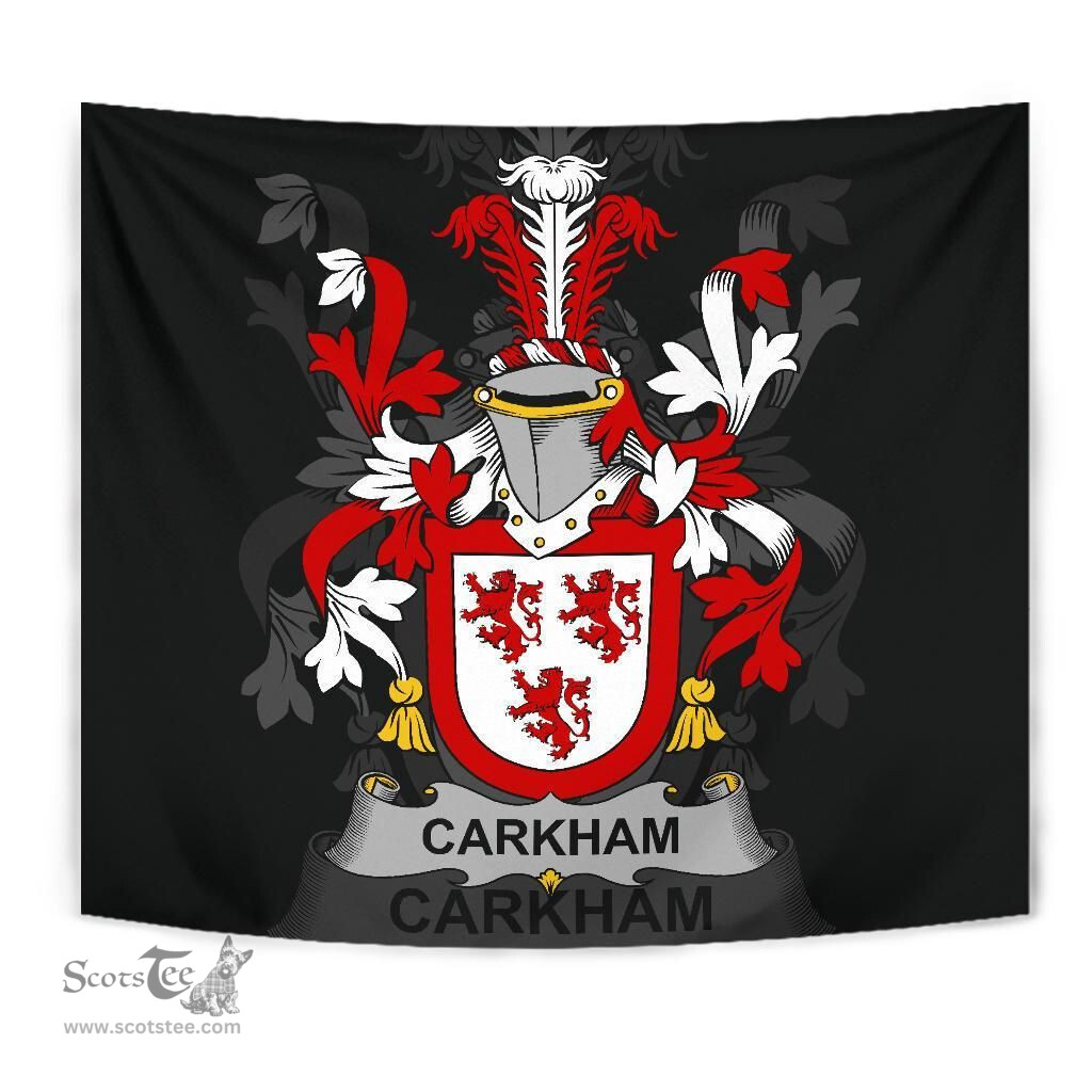 Irish Carkham Coat of Arms Family Crest Ireland Tapestry Irish Tapestry