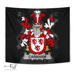 Irish Carkham Coat of Arms Family Crest Ireland Tapestry Irish Tapestry