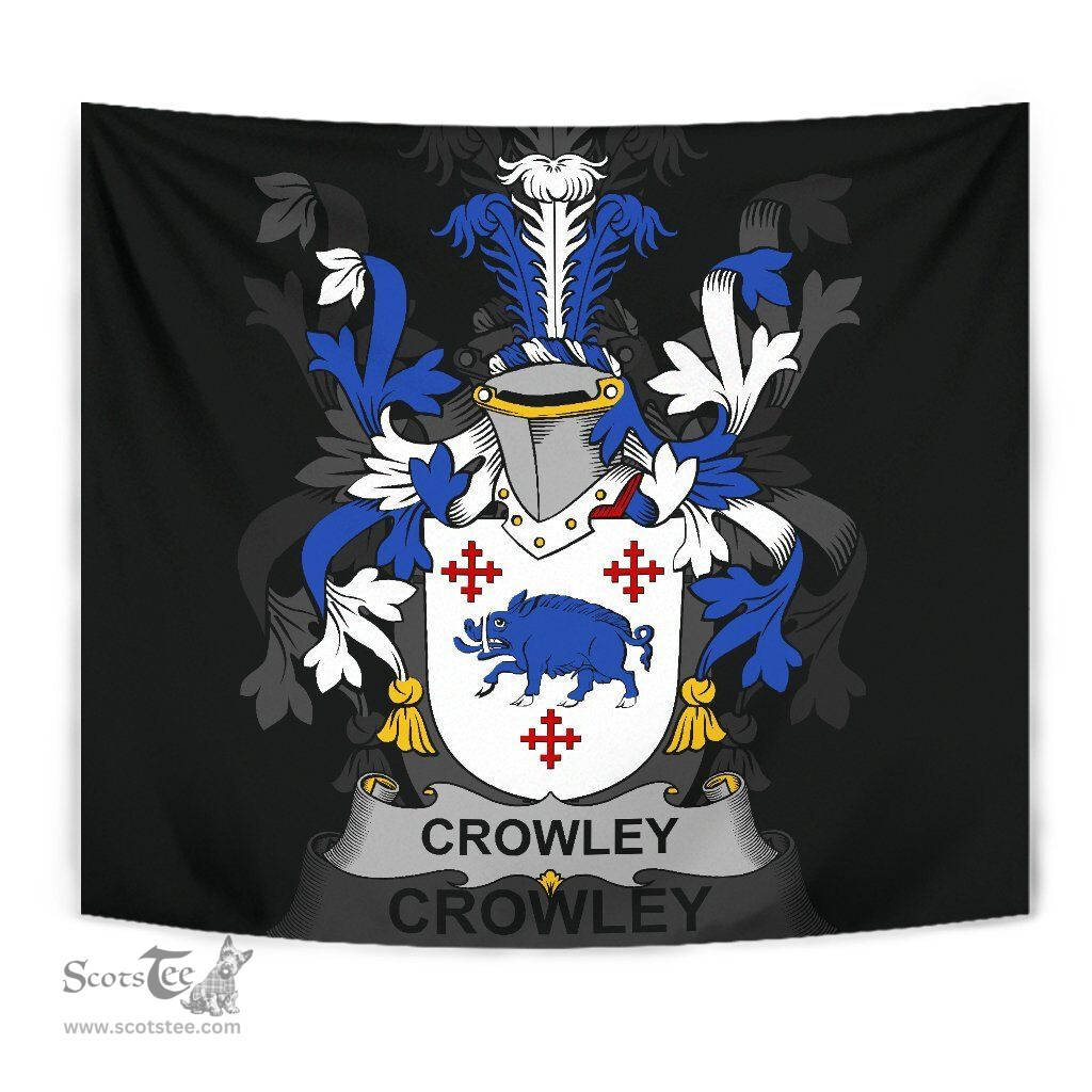 Irish Crowley or O'Crouley Coat of Arms Family Crest Ireland Tapestry Irish Tapestry