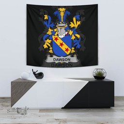 Irish Dawson Coat of Arms Family Crest Ireland Tapestry Irish Tapestry