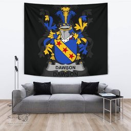 Irish Dawson Coat of Arms Family Crest Ireland Tapestry Irish Tapestry